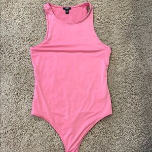 Pink Sleeveless Bodysuit